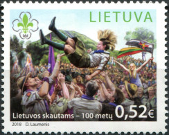 LITHUANIA - 2018 - STAMP MNH ** - Centenary Of The Scout Movement In Lithuania - Lituania