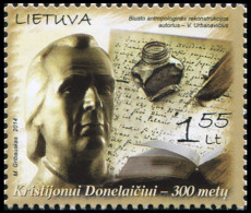 LITHUANIA - 2014 - STAMP MNH ** - 300 Years Of Birth Of Kristijonas Donelaitis - Lithuania