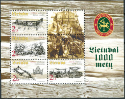 LITHUANIA - 2003 - SOUVENIR SHEET MNH ** - 1000th Anniversary Of Lithuania - Lituania