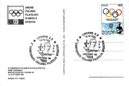 ITALIA ITALY - 1995 LIVORNO NEDO NADI Olimpionico 6 Medaglie Oro SCHERMA Olimpiadi Stoccolma 1912 Anversa 1920 - 7803 - 1991-00: Storia Postale