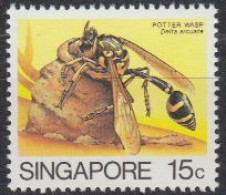 Singapur Mi.Nr. 465II Freim. Insekten, Wespe (15) - Singapore (1959-...)