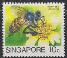 Singapur Mi.Nr. 464II Freim. Insekten, Biene (10) - Singapore (1959-...)