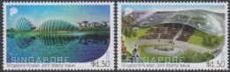 Singapur MiNr. 2522-23 Freundschaft M.Russland, Gardens By The Bay, Amphitheater (2 Werte) - Singapore (1959-...)