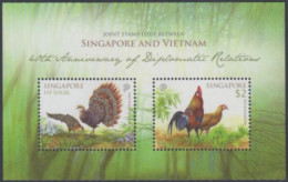 Singapur MiNr. Block 196 Freundschaft Mit Vietnam, Pfaufasan, Bankivahuhn - Singapur (1959-...)