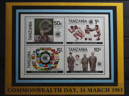 Tansania Block 32 Mit 221-224 Postfrisch #TQ350 - Tansania (1964-...)