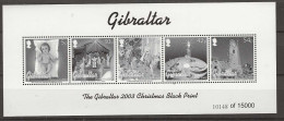 2003 USED Gibraltar Mi 1058-62 Blackprint - Gibraltar