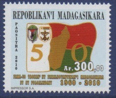 Madagascar Madagaskar 2010 Mi. 2657 50 Ans Indépendance Unabhängigkeit 50 Jahre 50 Years Of Independance MNH ** - Madagaskar (1960-...)