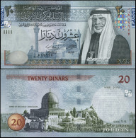 JORDAN 20 DINARS - 2014 / AH1435 - Paper Unc - P.37e Banknote - Jordan