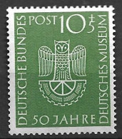 Bund 1953: Mi. 163 ** Deutsches Museum München (30.-) - Ungebraucht