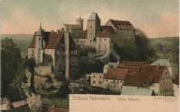 Hohnstein (Sächs. Schweiz) Sächsische Schweiz Schloss (Castle) Totalansicht 1900 - Hohnstein (Saechs. Schweiz)