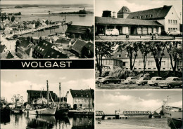 Wolgast Hafen, Kreiskrankenhaus, HOG Vier Jahreszeiten, Dampferanlegestelle 1975 - Wolgast