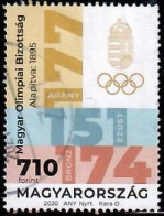 Hungary, 2020, Used, Hungarian Olympic Committee, 125th Anniversary  Mi..  Nr.6160, Timbu From The Block - Usado