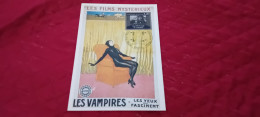 CARTOLINA  LES FILM MYSTERIUX LES VAMPIRES- 1986 - Publicité Cinématographique