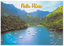 Polynésie Française-la Baie Des Vierges à FATU HIVA îles Marquises (bateaux Voile Voilier Voiliers)  Teva Sylvain 1603 - Polynésie Française