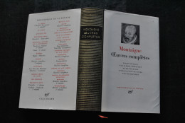 Montaigne Oeuvres Complètes Bibliothèque De La Pléiade Nrf Gallimard 1967 Rhodoïd Bon état Philosophe Renaissance Essai - La Pleiade