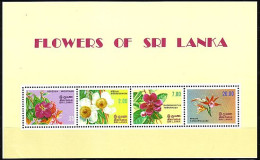 Sri Lanka Mi.Nr. Block 18 Blumen - Sri Lanka (Ceylan) (1948-...)