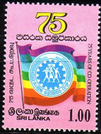 Sri Lanka Mi.Nr. 751 75 Jahre Kooperationsbewegung, Fahne (1(R)) - Sri Lanka (Ceylon) (1948-...)