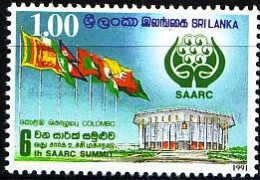 Sri Lanka Mi.Nr. 969 SAARC, Konferenzzentrum (1(R)) - Sri Lanka (Ceylon) (1948-...)