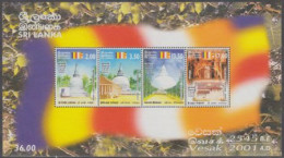 Sri Lanka Mi.Nr. Block 84 Vesak, Stupas  - Sri Lanka (Ceylan) (1948-...)