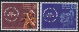 Sri Lanka Mi.Nr. 1670-71 Generalvers. Commonwealth Games Federation (2 Werte) - Sri Lanka (Ceylon) (1948-...)