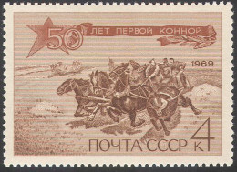 Russia 1969 HORSES/Army/Cavalry/Military/Artillery/Weapons/Transport MNH - Neufs