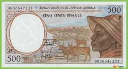 Voyo CHAD Central Afican States 500 Francs 2000 P601Pg B101Pg P UNC - Tchad