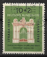 Bund 1953: Mi. 171 O IFRABA Briefmarkenausstellung Frankfurt A. M. (28.-) - Gebraucht