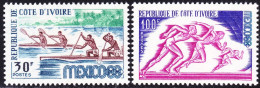 COTE D'IVOIRE - Jeux Olympiques De Mexico - Canoë-kayak Et Courses De Kayak - Coureurs - Sommer 1968: Mexico