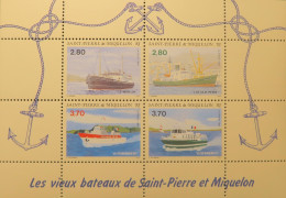 LP3969/462 - SPM - 1994 - VIEUX BATEAUX De SAINT-PIERRE Et MIQUELON - N°4 BLOC NEUF** - Cote (2024) : 12,00 € - Blocchi & Foglietti