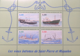 LP3969/458 - SPM - 1996 - VIEUX BATEAUX De SAINT-PIERRE Et MIQUELON - N°5 BLOC NEUF** - Cote (2024) : 10,40 € - Blocks & Sheetlets