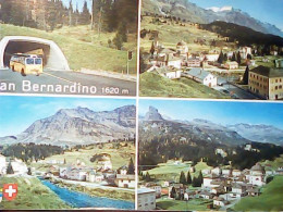 SUISSE ANDEER  San Bernardino Route 1978 In Stadt Hause Brunen Hotel Fravi Post Bus Postbus PTT Autobus VB1973 JV5853 - Andeer