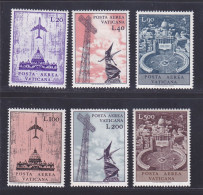 VATICAN AERIENS N°   47 à 52 ** MNH Neufs Sans Charnière, TB (D7435) Série Courante - 1967 - Posta Aerea