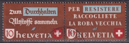 Altstoffe Z33c  "Durchhalten/Resistere"  Oberdiessbach        1942 - Oblitérés