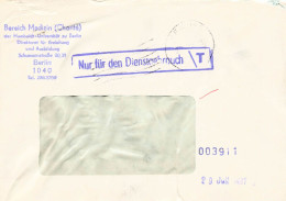 DDR Dienst Brief - Nur Für Den Dienstgebrauch - Humboldt Universität Berlin Bereich Medizin 1987 - Zentraler Kurierdienst