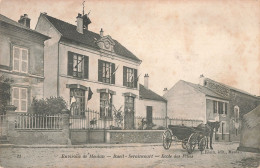 95 Rueil-Seraincourt école Des Filles CPA Attelage - Seraincourt