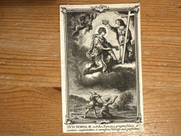 Heiligenprent Kopergravure Sainte Victoria Nobils Romana 7,5x11,5 Cm Holy Card Image Pieuse - Collections