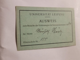 Ausweis - Universität Leipzig - Zonder Classificatie