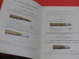 SUPERBE CATALOGUE DE MUNITIONS 1907 !!! - Decorative Weapons