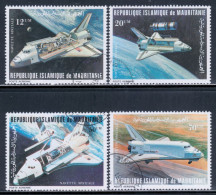Mauritania 1981 Mi# 715-718 Used - Flight Of Columbia Space Shuttle - Afrique