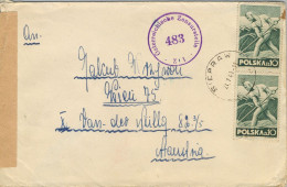 1949 SIEPRAW / WIEN , SOBRE CIRCULADO , MARCA DE CENSURA  ESTAMPADA EN AUSTRIA - Storia Postale