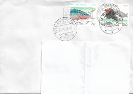 SVIZZERA-PRO IUVENTUTE ,1997, 70+110 - BUSTA VIAGGIATA 2023 - ITALIA - TIMBRO POSTE DOMAT/EMS - Lettres & Documents