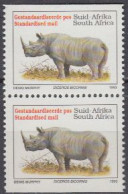 Südafrika Mi.Nr. 896IDo/Du Freim. Bedohte Tiere,  Nashorn (Paar) - Altri & Non Classificati