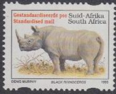 Südafrika Mi.Nr. 896IIAS Freim.Bedrohte Tiere, Nashorn (-) - Altri & Non Classificati