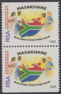 Südafrika Mi.Nr. 984Do/Du Masakhane-Kampagne Zusammenarbeit (Paar) - Other & Unclassified