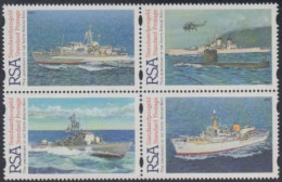 Südafrika Mi.Nr. Zdr.1043-46 75Jahre Seestreitkräfte (Viererblock) - Other & Unclassified