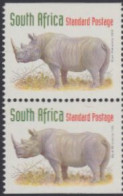 Südafrika Mi.Nr. 1115Do/Du Freim. Einheimische Tiere. Nashorn (Paar) - Other & Unclassified