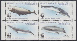 Südafrika Mi.Nr. Zdr.1177-80 Weltweiter Naturschutz, Wale (Viererblock) - Sonstige & Ohne Zuordnung