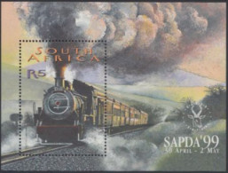 Südafrika Mi.Nr. Block 76 Briefmarkenausstellung SAPDA'99, Dampflok - Other & Unclassified