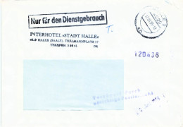DDR Dienst Brief - Nur Für Den Dienstgebrauch - Interhotel Hotel Stadt Halle 1988 - Zentraler Kurierdienst