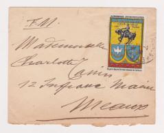 Vignette Militaire Delandre Aumoniers Militaires Sur Lettre - Militair